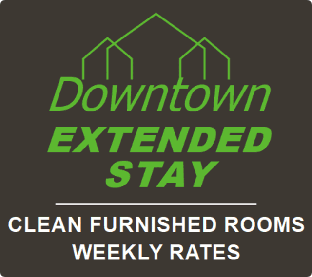 Downtown Extended Stay sign